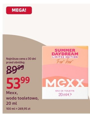 Mexx woda toaletowa 20 ml promocja w Rossmann