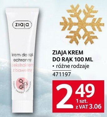 Krem do rąk Ziaja 100ml promocja w Selgros