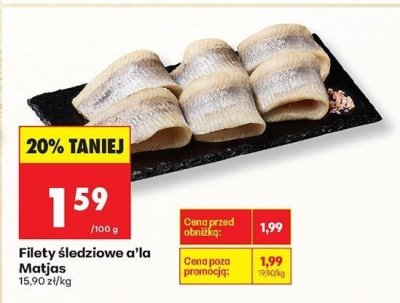 Filety śledziowe a'la Matjas promocja w Biedronka