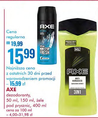 Dezodorant fresh Axe ice chill promocja