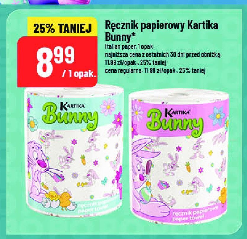 Ręcznik papierowy bunny Kartika promocja