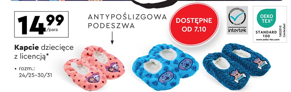 Kapcie dziecięce promocja