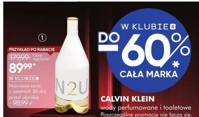 Woda toaletowa CALVIN KLEIN IN2U damska promocja w Super-Pharm
