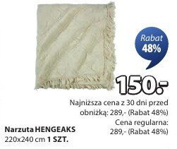 Narzuta HENGEAKS 220x240 cm 1 SZT. promocja w Jysk