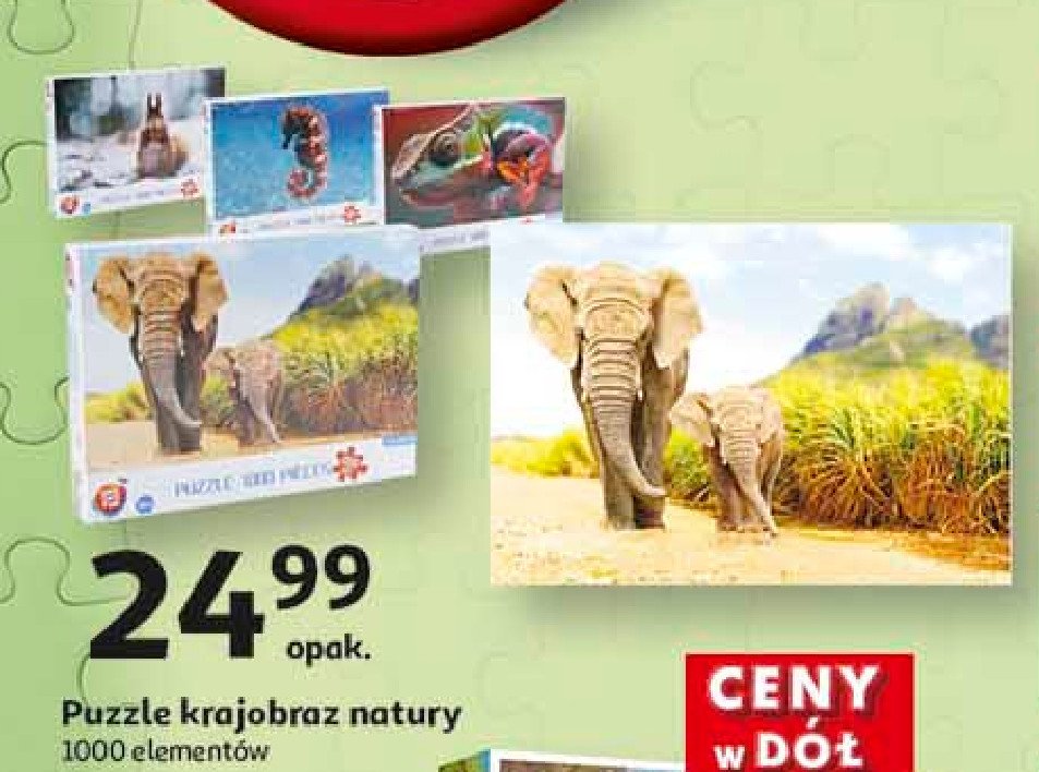 Puzzle 1000 el. One two fun promocja w Auchan