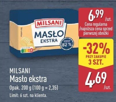 Masło ekstra 82,5% promocja w Aldi