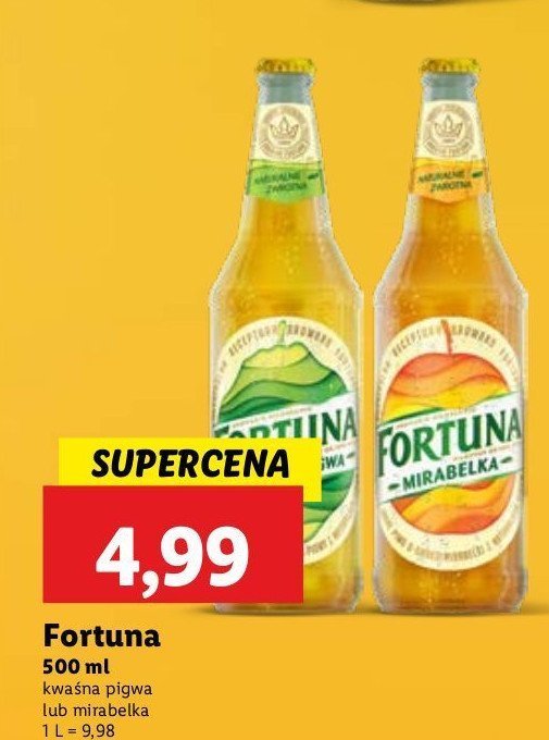 Piwo Fortuna mirabelka Browar fortuna promocja