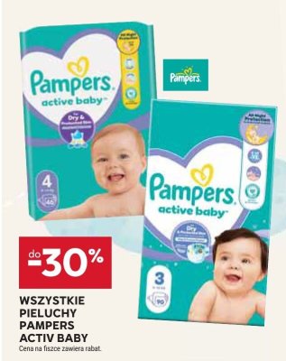Pieluchy Pampers Activ Baby promocja w Stokrotka