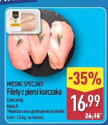 Filety z piersi kurczaka  promocja w Aldi