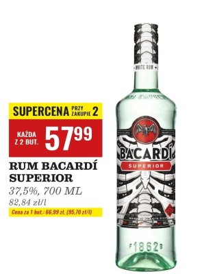 Rum Superior 700 ml Bacardi promocja