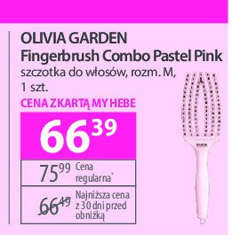 Szczotka do włosów finger brush combo pink OLIVIA GARDEN promocja w Hebe