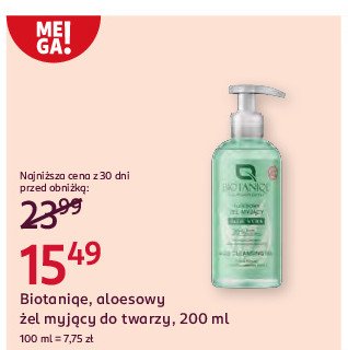 Żel myjący aloesowy Biotaniqe aloe vera promocja w Rossmann