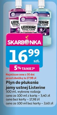 P艂yn do p艂ukania ust sensitive clean mint Listerine total care promocja
