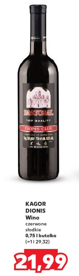 Wino KAGOR DIONIS CLUB promocja w Kaufland