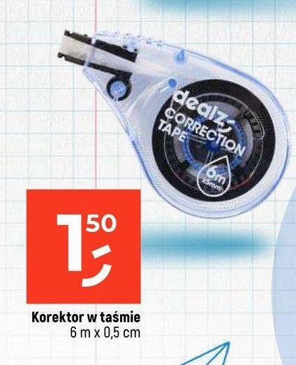 Korektor w taśmie 6 m Dealz promocja w Dealz