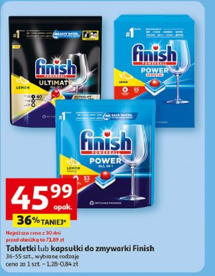 Tabletki do zmywarek lemon Finish power all in 1 promocja