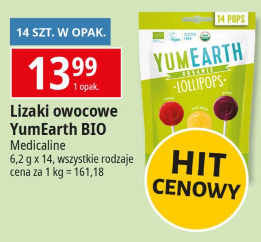 Lizaki ekologiczne owocowe Yumearth organics promocja