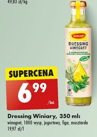 Dressing winegret z aromatycznymi ziołami i solą morską Winiary promocja