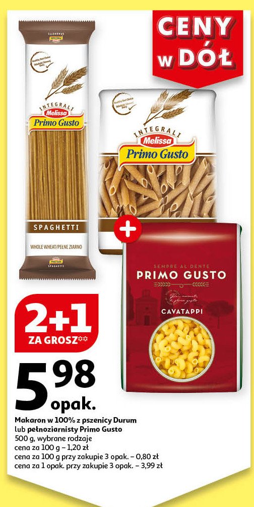 Makaron cavatappi Melissa primo gusto promocja