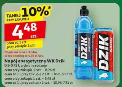 Napój energetyczny WK Dzik promocja w Auchan