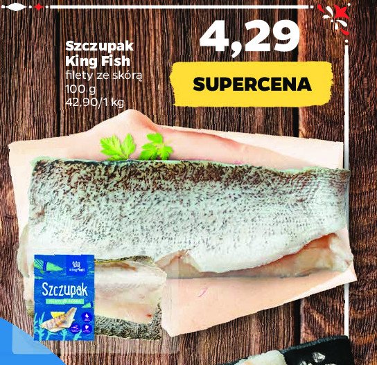 Szczupak filety ze skórą Kingfish promocja