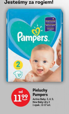 Pieluchy midi Pampers active baby-dry promocja
