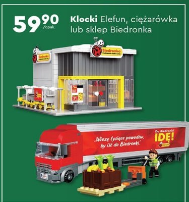 Klocki, ciężarówka lub sklep Biedronka promocja w Biedronka