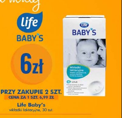 Wkładki laktacyjne Life baby Life (super-pharm) promocja