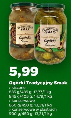 Ogórki konserwowe promocja w Netto