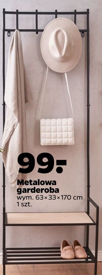 Garderoba metalowa 63 x 33 x 170 cm promocja