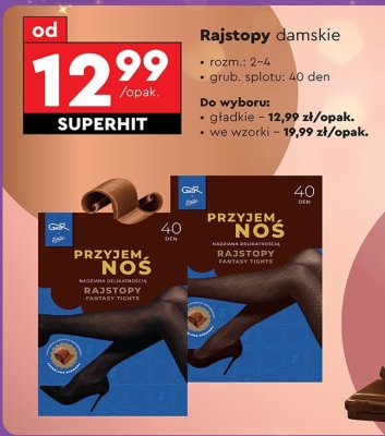 Rajstopy damskie Gatta 40 den promocja w Biedronka