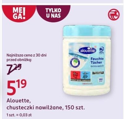 Chusteczki nawilżane, 150 szt. promocja w Rossmann
