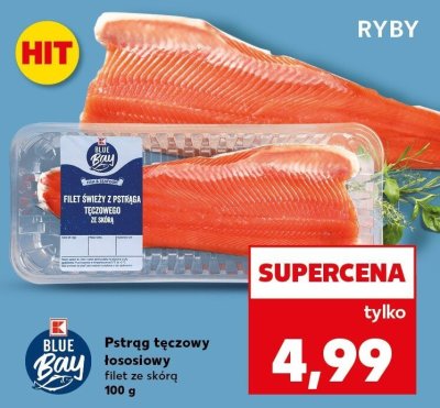 Pstrąg tęczowy łososiowy filet ze skórą promocja w Kaufland