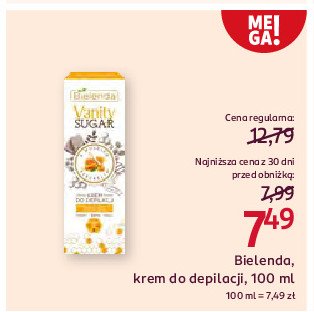 Krem do depilacji z woskiem pszczelim BIELENDA VANITY SUGAR promocja