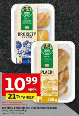Krokiety z mięsem lub placki ziemniaczane promocja w Auchan