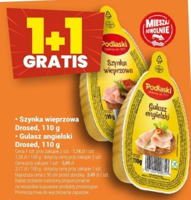 Gulasz Gulasz angielski Drosed, 110 g promocja w Twój Market