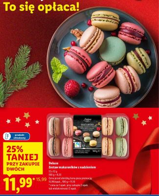 Zestaw makaroników z nadzieniem  promocja w Lidl