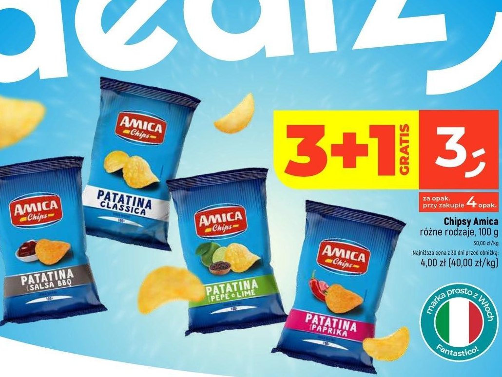 Chipsy classica AMICA CHIPS promocja