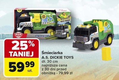 Śmieciarka A.S. DICKIE TOYS dł. 30 cm promocja w Carrefour