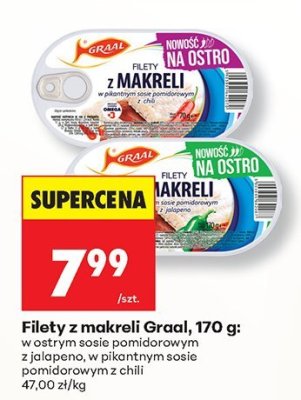 Filety z makreli w ostrym sosie pomidorowym z jalapeno promocja w Biedronka