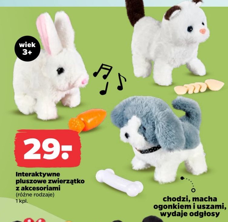 Maskotka pluszak interaktywny promocja w Netto