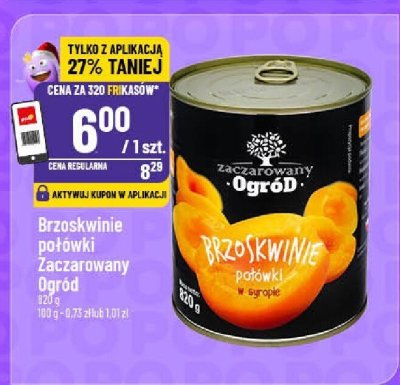 Brzoskwinie Jadłówki Zaczarowany Ogród promocja w POLOmarket