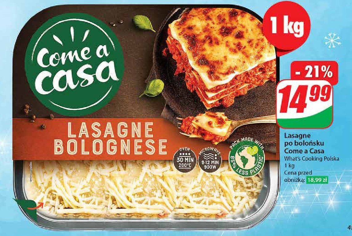 Lasange bolonese Come a casa promocja