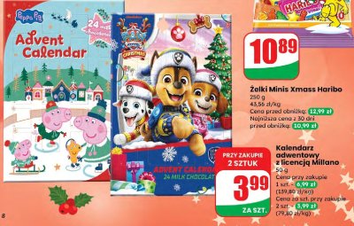 Żelki Minis Xmass Haribo promocja w Dino