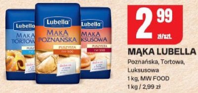 Mąka Lubella Poznańska, Tortowa, Luksusowa promocja w Chorten
