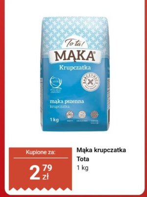 Mąka krupczatka Tota promocja w Dino