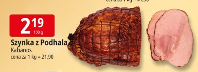 Szynka z Podhala Kabanos promocja w Leclerc
