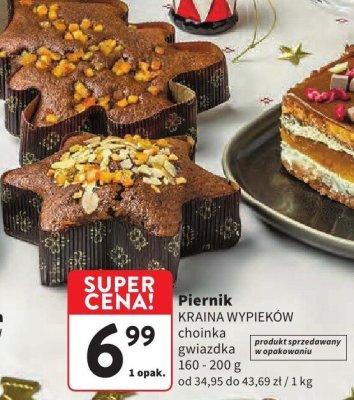 Piernik KRAINA WYPIEKÓW choinka gwiazdka z lukru promocja w Intermarche