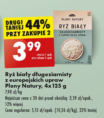 Ryż biały długoziarnisty z europejskich upraw Plony natury promocja