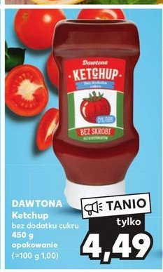 Ketchup bez cukru Dawtona promocja
